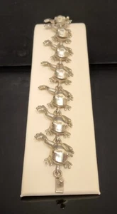 Pulsera de eslabón de rana mexicana de plata esterlina 925 de 8 - Imagen 1 de 5