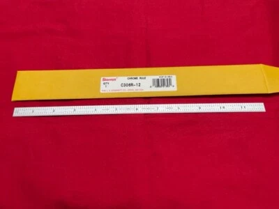 Starrett C306R-12 12" Full Flexible Steel Rule with Inch Graduations  IN STOCK - Image 1 of 3