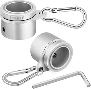 Fahnenmastringe, Anti Wrap Spinning Flaggenmast Clips Wirbel Kein Verheddern Aluminium A - Bild 1 von 12