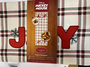 DISNEY MICKEY MOUSE JOY TABLE RUNNER 13"x36": ST NICHOLAS SQUARE: NEW WITH TAGS - Picture 1 of 2