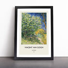 Lilac Bush By Vincent Van Gogh Wall Art Print Framed Canvas Picture Poster Decor