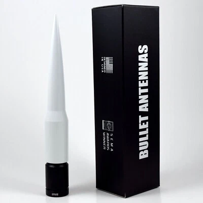 White Bullet Style Stubby Short Antenna 6" Fits Toyota Tacoma 4runner Tundra FJ - Image 1 of 3