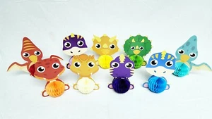 9Pcs Dinosaur Party Honeycomb Cute 3D Table Decorations Dino - Picture 1 of 4