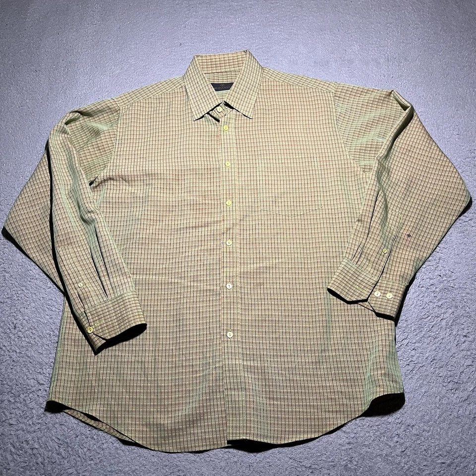 Bugatchi Uomo Shirt Mens XL Plaid Colorful Abstract Long Sleeve Button Up - Image 1 of 4