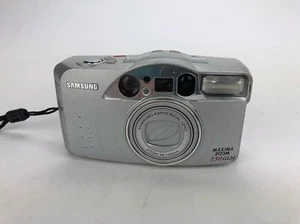 SAMSUNG Maxima Zoom 130 35mm Film camera Point and Shoot Silver - Picture 1 of 8