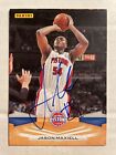 2009 Panini Jason Maxiell Autographed Card Detroit Pistons #75 CB1179