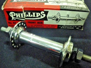 Buje delantero para bicicleta Raleigh Phillips 32 H NOS 1960 nuevo - Imagen 1 de 6