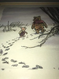 Disney - Classic - Winnie The Pooh - Piglet - Framed - Print - 12.5”x12.5” - Picture 1 of 5