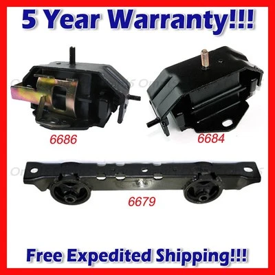 Juego de montaje de motor y transmisión M097 para Mitsubishi Montero Sport 1999 3,5 L 4x4 3 piezas Foto 1 de 4