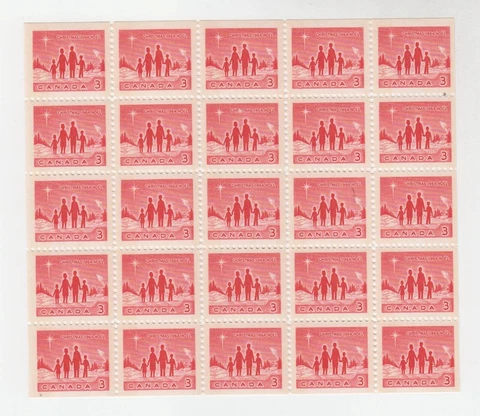 CANADA 434q MINIATURE PANE OF 25 3¢ MNH WINNIPEG TAGGED STAMPS Cover