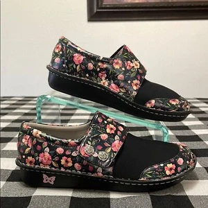 Scarpe da donna Alegria Brenna Wilder nere rosa floreali taglia 40/US 9,5-10 - Foto 1 di 15