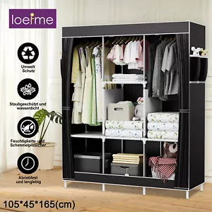 2025 Kleiderschrank Stoffschrank Neu Faltschrank Stoffkleiderschrank Schrank DE - Bild 1 von 11