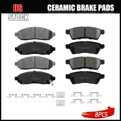 Kit Pastillas Freno Cerámicas Delanteras y Traseras Para Nissan Frontier Xterra Suzuki Equator Foto 1 de 4