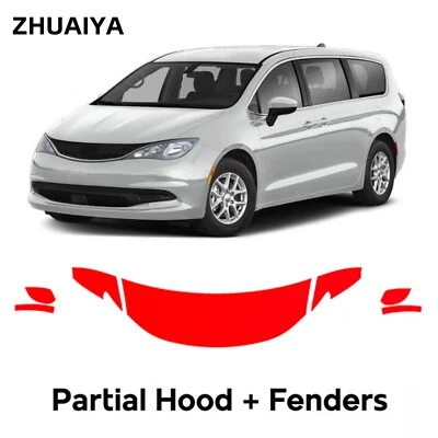 Película de protección de pintura PPF precortada para capó para Chrysler Voyager 2020-2021 Foto 1 de 4