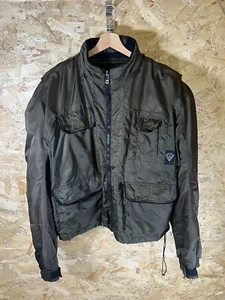 Arlen Ness Motorcycle Bikewear Khaki Hood Shoulder Pads Berik Design UK Mens XL - Picture 1 of 11