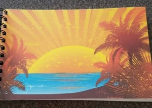 Sunset ~ Spiral Binder ~ Eighteen (18) Blank Pages ~ Scrapbook ~ 6" x 10" - Imagen 1 de 3