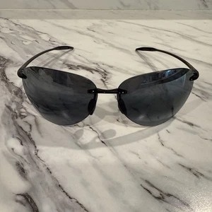 Maui Jim 421-02 Sunglasses Sugar Beach Gloss Black / Grey Polarized Lenses Read - Picture 1 of 8