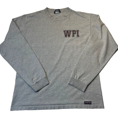 90s WPI Worcester Polytechnic Institute Long Sleeve S JanSport Vintage USA Made - Image 1 of 4