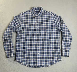Ralph Lauren Classic Fit Button-Down Hemd Herren XL Blau Kariert Langarm - Bild 1 von 17