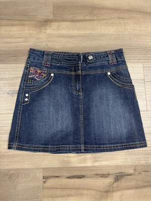 De Colección Disney Hannah Montana Denim Jean Skort Juvenil Niña 12 Bordado Foto 1 de 4