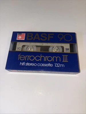 BASF Ferrochrom III 90 Audio Cassette Blank Tape NEW Made In Germany FECR III - Image 1 of 3