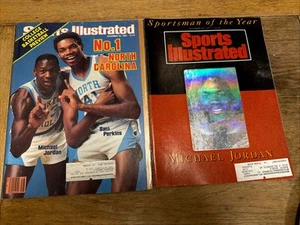 1983 1st Michael Jordan Sports Illustrated- 1991 Sportsman of Year - Both GOOD - Picture 1 of 4