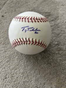 Troy Tulowitzki Signed In-Person Official ML Baseball w Marlins Park 2012 Logo - Picture 1 of 5