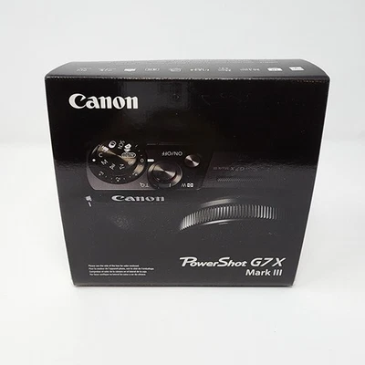 Canon PowerShot G7 X Mark III 20.1 Megapixel Digital Camera - Black - Brand New - Image 1 of 4