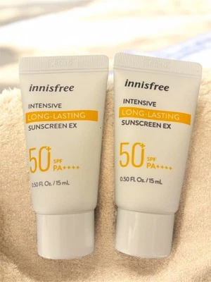 Innisfree Long-Lasting Mineral Sunscreen SPF50 EX 0.50 FL Oz/15mL TRAVEL X2 - Image 1 of 3