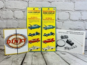 Matchbox Display Inserts Lot w/ Handbook & Dinky Pamphlet 1969 - Picture 1 of 10