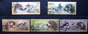 SOVIET UNION RUSSIA 1988 Hunting Dogs. Set of 5. Fine USED/CTO. SG5872/5876. - Picture 1 of 1