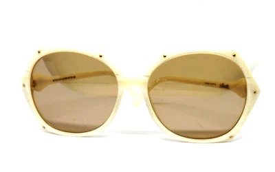 Vintage Sonnenbrille Frau Kunststoff Alter 80 Beige Neu Silhouette M1137 - Bild 1 von 4
