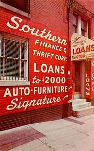 SOUTHERN FINANCE COMPANY, MORRISTOWN, TN, POSTAL VINTAGE (W130) - Imagen 1 de 2