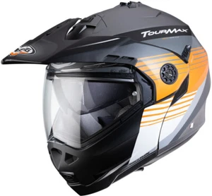 Casco modulare moto Caberg Tourmax TITAN arancione orange adventure helmet - Picture 1 of 4
