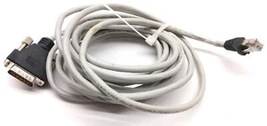 Cognex 300-0341-15 Ethernet Cable, 15-Pin Male D-Sub to RJ-45, 15' Long - Picture 1 of 5