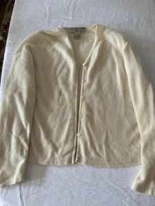 Vintage 100% cashmere women's cardigan size medium - Picture 1 of 6