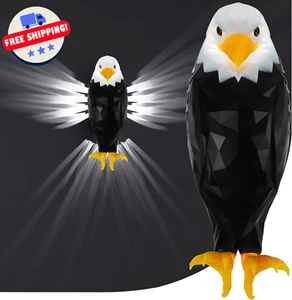 Bald Eagle Wall Light, Remote, Magnetic Mount, USB Rechargeable Nightlight - Picture 1 of 10