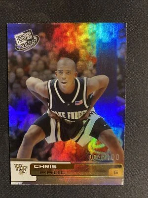 Press Pass Chris Paul Rookie Rainbow Holo 2005 lámina de plata/100 soles Foto 1 de 2