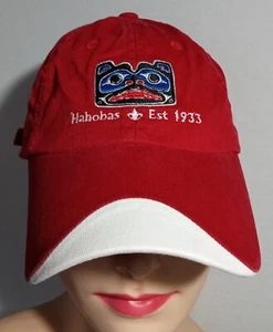 Hahobas Washington State Boy Scout Former Camp Red White Youth Baseball Cap Hat - Picture 1 of 6