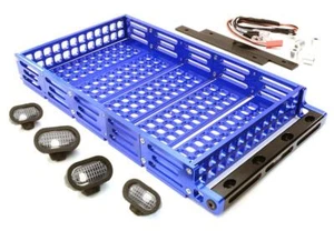 Realistic 1/10 Scale Alloy Luggage Tray 192x107x24mm with 4 LED Spot Light Set - Picture 1 of 1