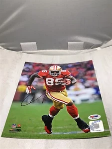 Vernon Davis Signed San Francisco 49ers 8x10 Photo Autographed PSA/DNA COA 1A - Picture 1 of 4