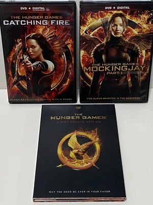 The Hunger Games 3 Disc Deluxe DVD Plus Catching Fire Mockingbird - 3 Movies - Image 1 of 4
