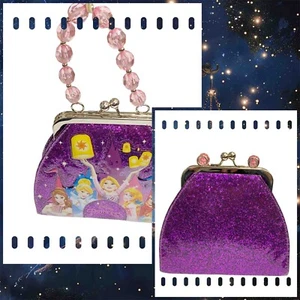 Disney Parks Princess Small Purple Glitter Infused Vinyl Shell Bag - Used - Picture 1 of 7