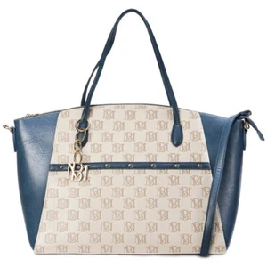 New Badgley Mischka Caroline Travel Weekender Bag - Navy Blue - Picture 1 of 7