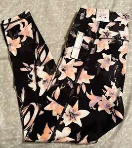 Victoria's Secret Incredible Essential Legging-Size 8-black/pink Lily-7/8-Pocket - Picture 1 of 4