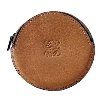 Подлинный Loewe анаграмма монета чехол сумочки желтовато-коричневый  - Изображение 1 из 4