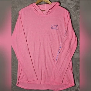 Vineyard Vines Edgartown Lightweight Hoodie M Pink. Arm tag and whale logo - Picture 1 of 10