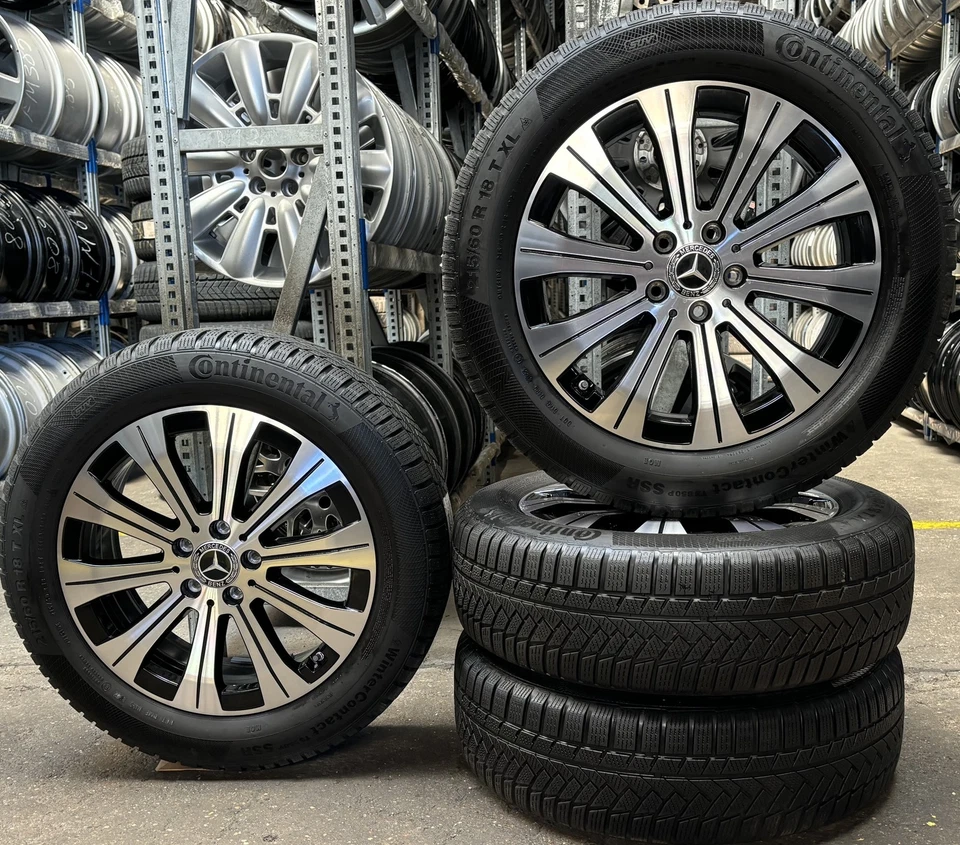 4 Orig Mercedes-Benz Winterräder 215/60 R18 102T EQA H243 A2434010000 TOP DOT22 - Bild 1 von 3