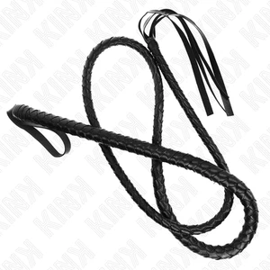KINK - LONG BLACK SNAKE WHIP 210 CM - Foto 1 di 1