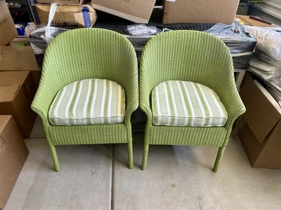 Serena & Lily Surrey Armchairs (Set of 2)-Grass Green - Image 1 of 4